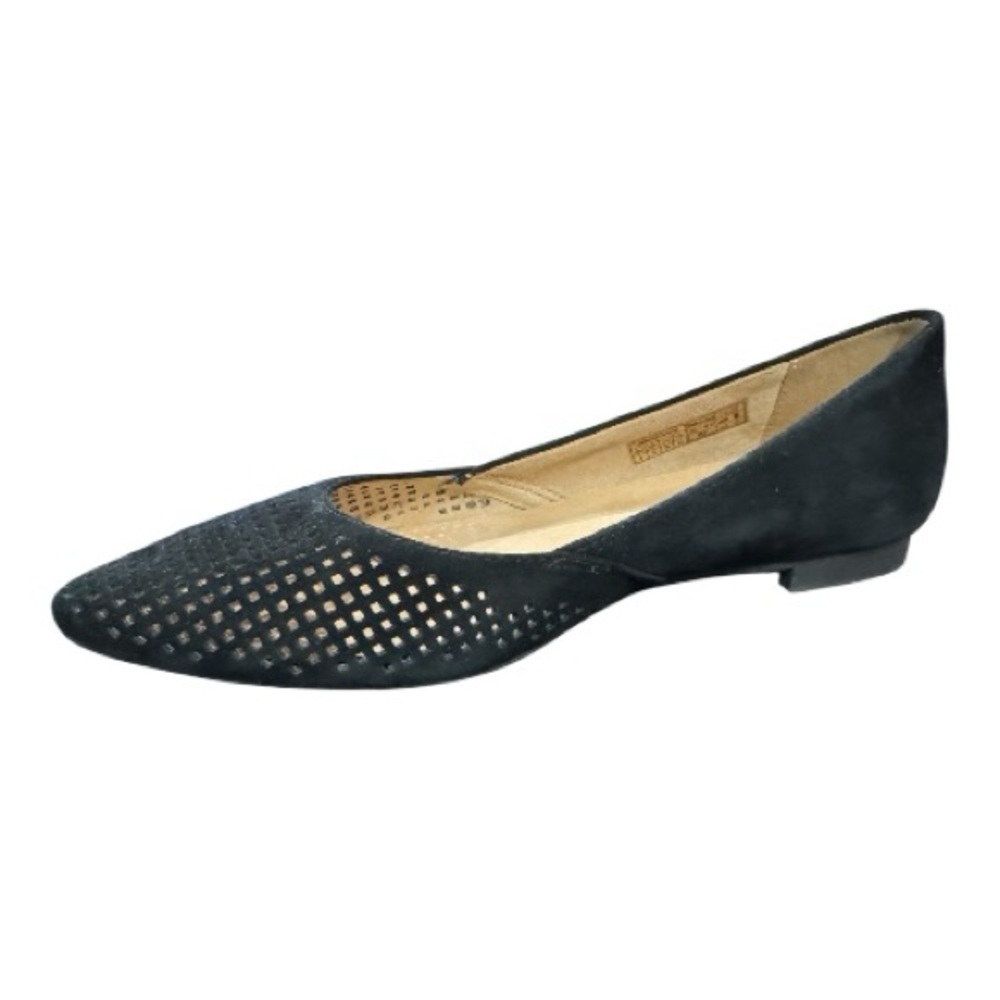 VIONIC black suede pointed toe flats, size 8 - Picture 5 of 11